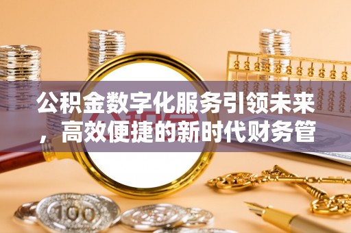台江公积金数字化服务引领未来，高效便捷的新时代财务管理