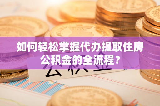 台江如何轻松掌握代办提取住房公积金的全流程？