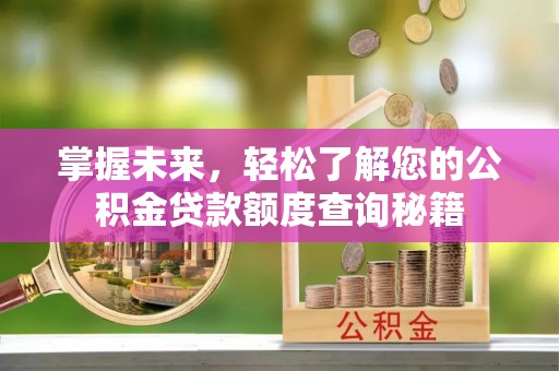 台江掌握未来，轻松了解您的公积金贷款额度查询秘籍
