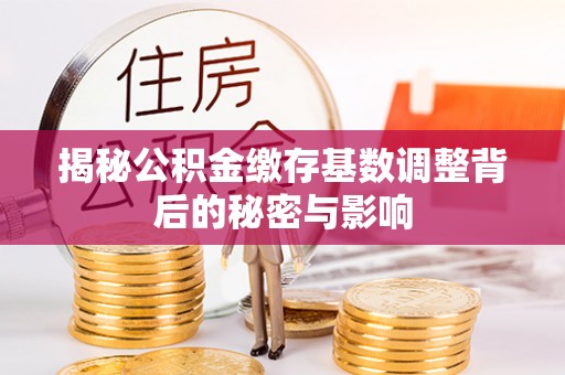 台江揭秘公积金缴存基数调整背后的秘密与影响
