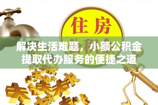 台江解决生活难题，小额公积金提取代办服务的便捷之道