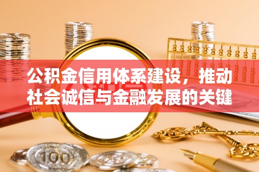 台江公积金信用体系建设，推动社会诚信与金融发展的关键桥梁