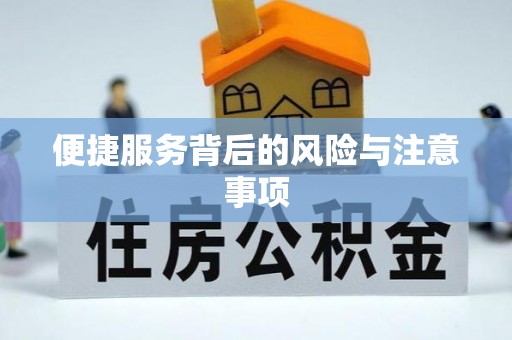 台江便捷服务背后的风险与注意事项