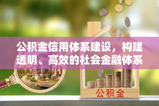 台江公积金信用体系建设，构建透明、高效的社会金融体系