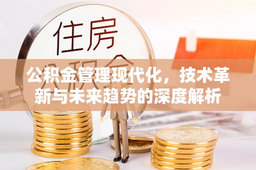 台江公积金管理现代化，技术革新与未来趋势的深度解析